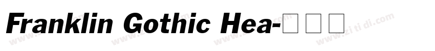 Franklin Gothic Hea字体转换